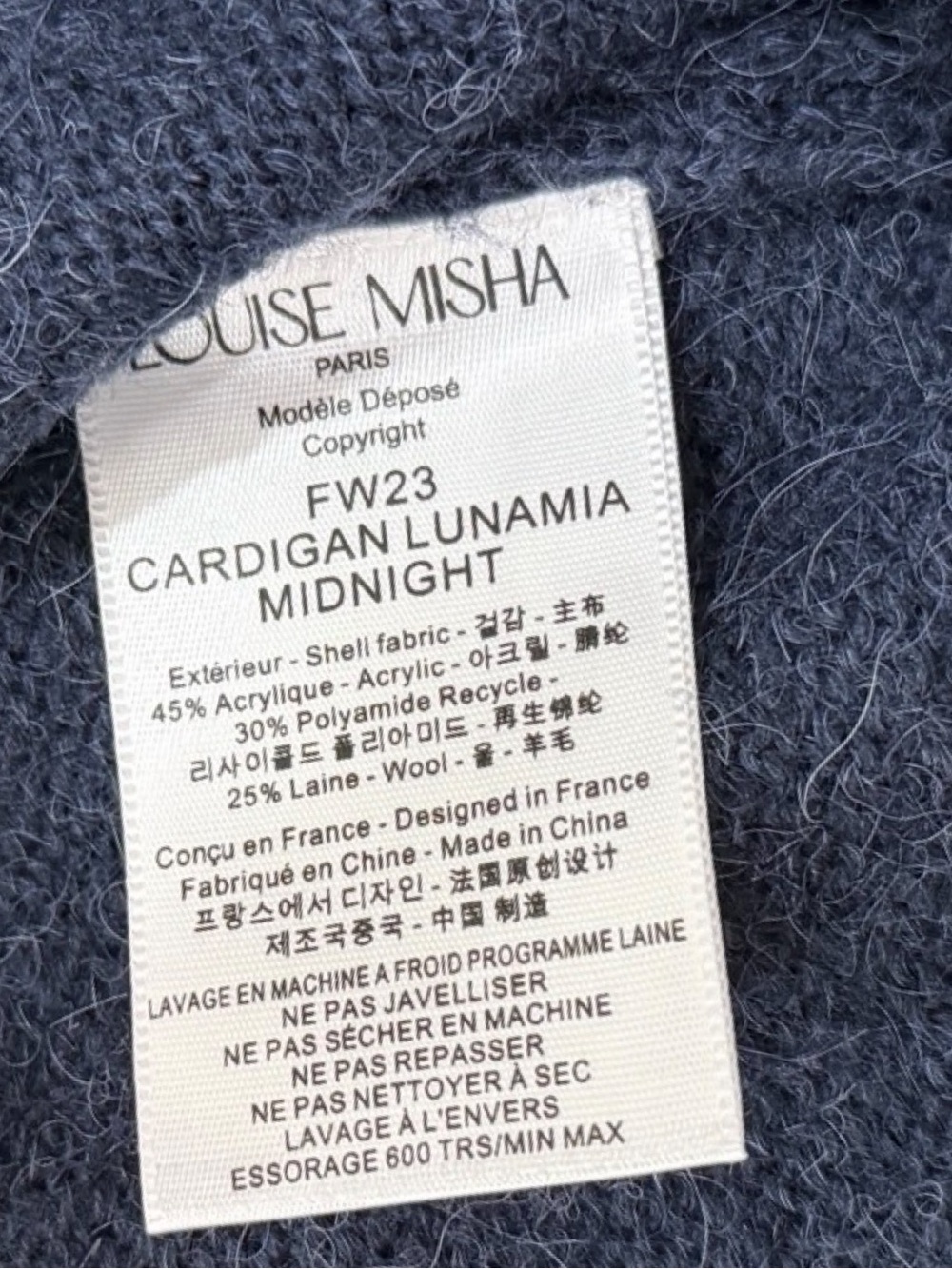 Louise Misha Luna Embroidered Mohair & Merino Wool Cardigan - Picture 10 of 10
